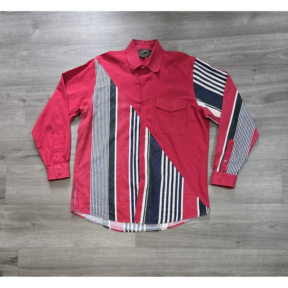 Vintage 90's Spindle River Classics Long Sleeve Western Button Down Size Large